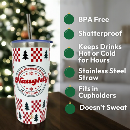 Naughty List Club 20oz Tumbler