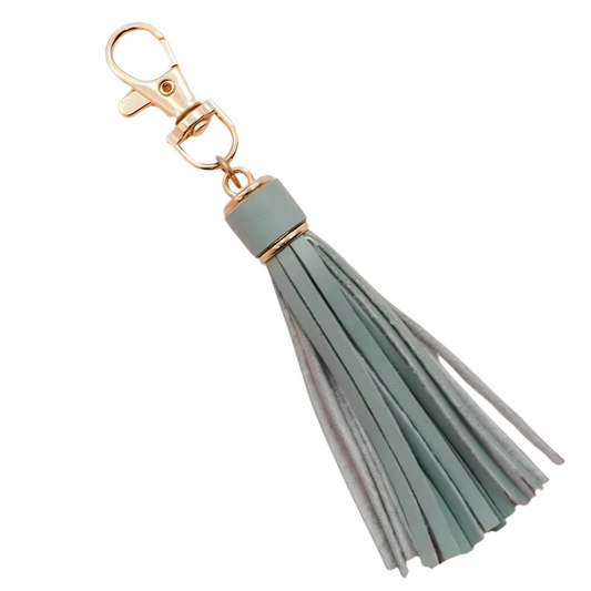 Seafoam Statement Tassel Charm