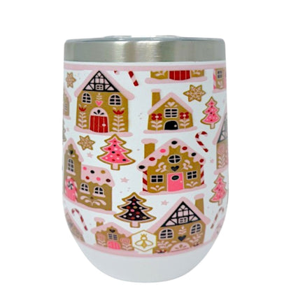 Gingerbread Dreams 12oz Wine Tumbler