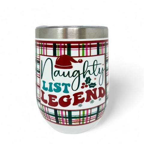 Naughty List Legend Wine Tumbler