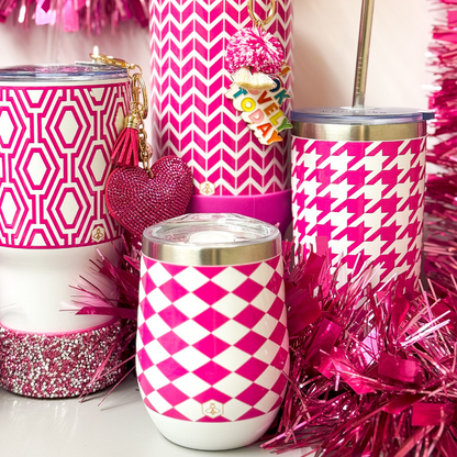 Hot Pink Paparazzi Wine Tumbler