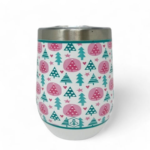 Sugar Plum Pines 12oz Wine Tumbler