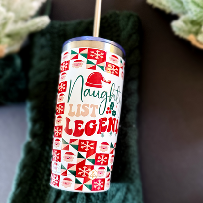 Naughty List Legend 20oz Tumbler