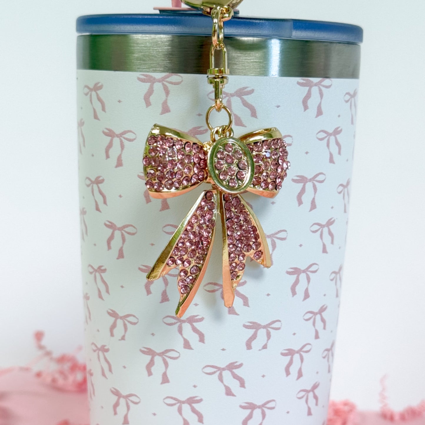 Pink Luxe Bow Charm