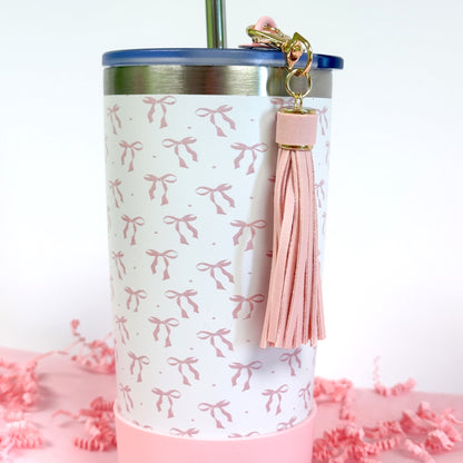 Pink Statement Tassel Charm